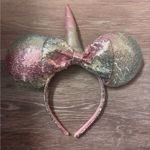 Sequin Rainbow Unicorn Disney Ears Headband